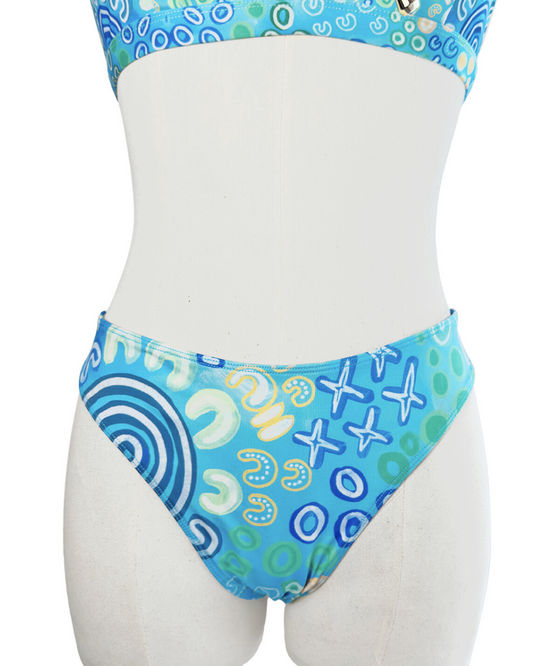 Bunurong country Thong Bikini Bottoms