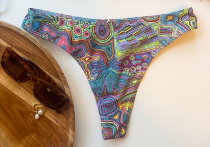 Rainbow Serpent Thong Bikini Bottoms