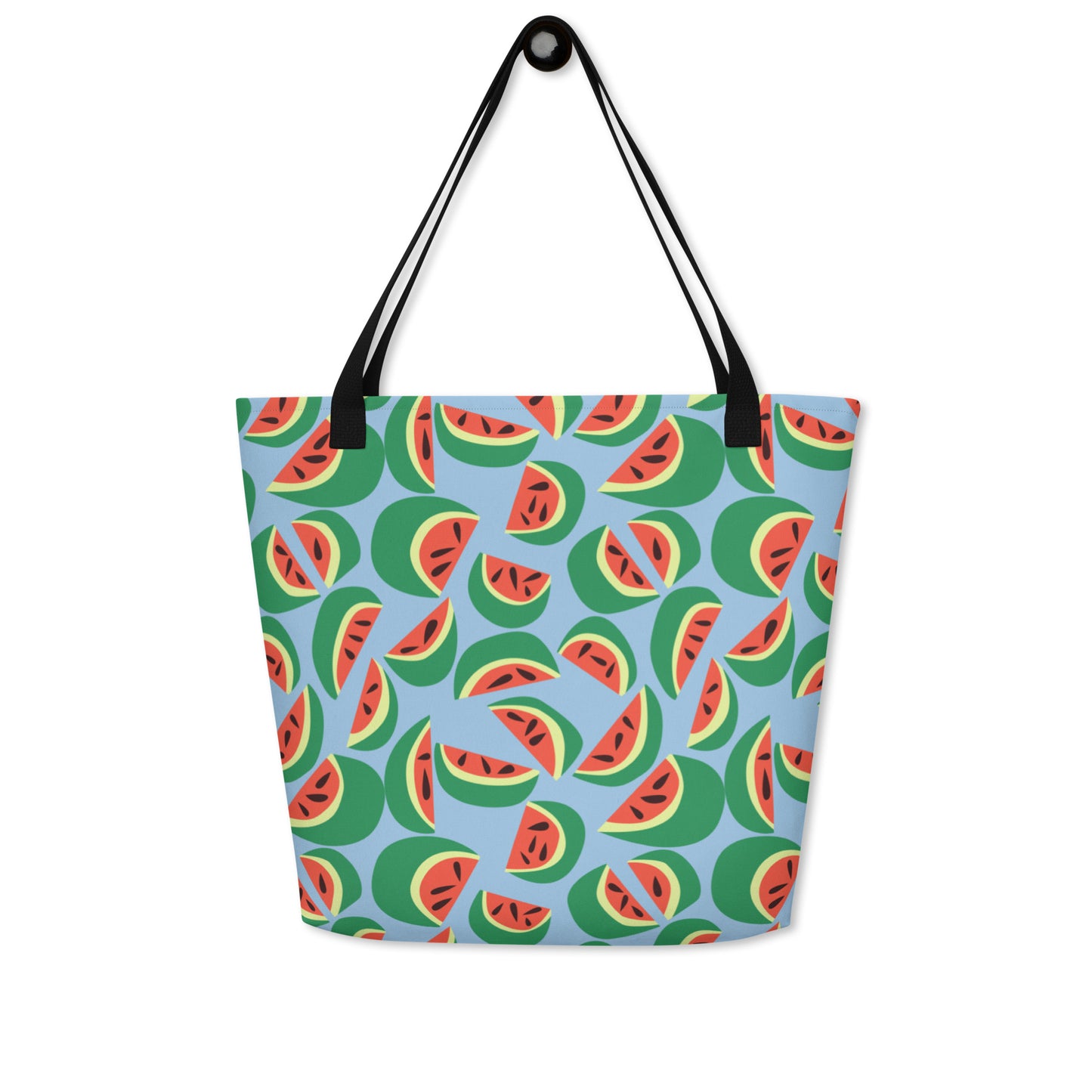 Watermelons Large Tote Bag with pocket