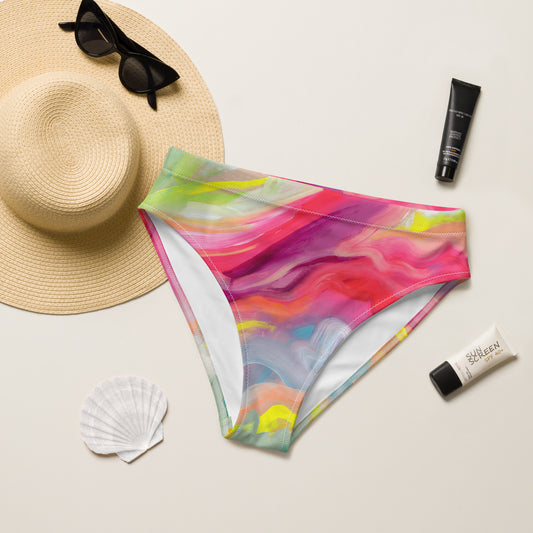 Beach Oasis high-waisted bikini bottom - sustainable bikini – Milpali