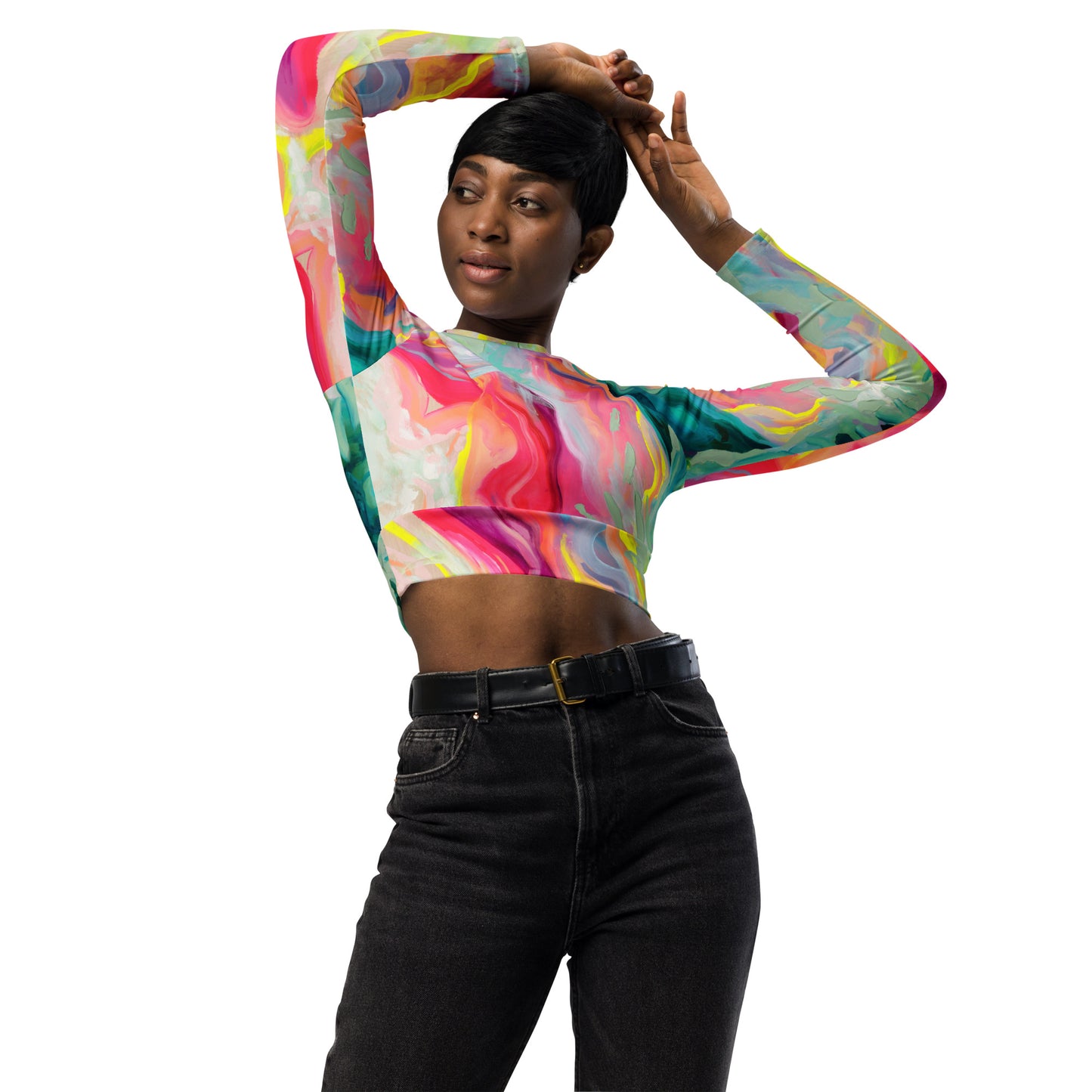 Sugar Coatd - Crop top manches longues Rashguard femme