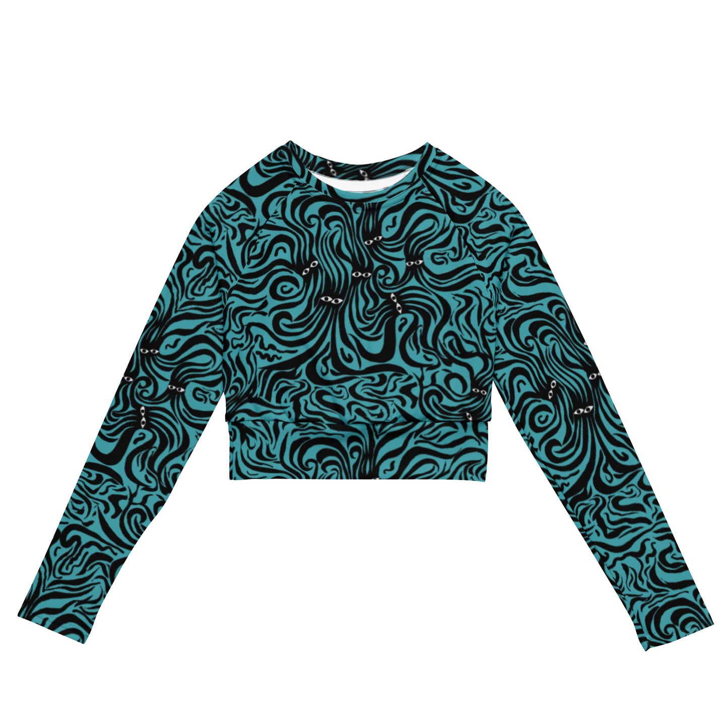 Underwater Groove Crop Top Rashie