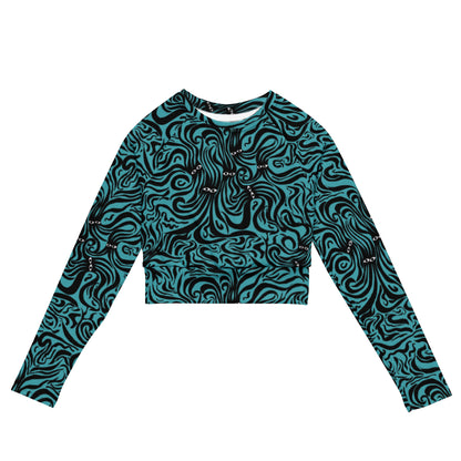 Underwater Groove Crop Top Rashie