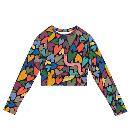 Heart Chase Crop Top Rashguard