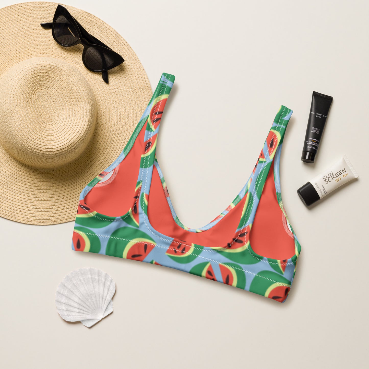 Watermelons Bralette Swim and Surf Top