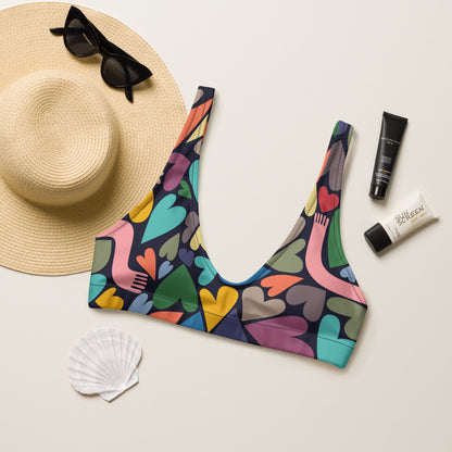 Heart Chase Bralette Swim and Surf Top