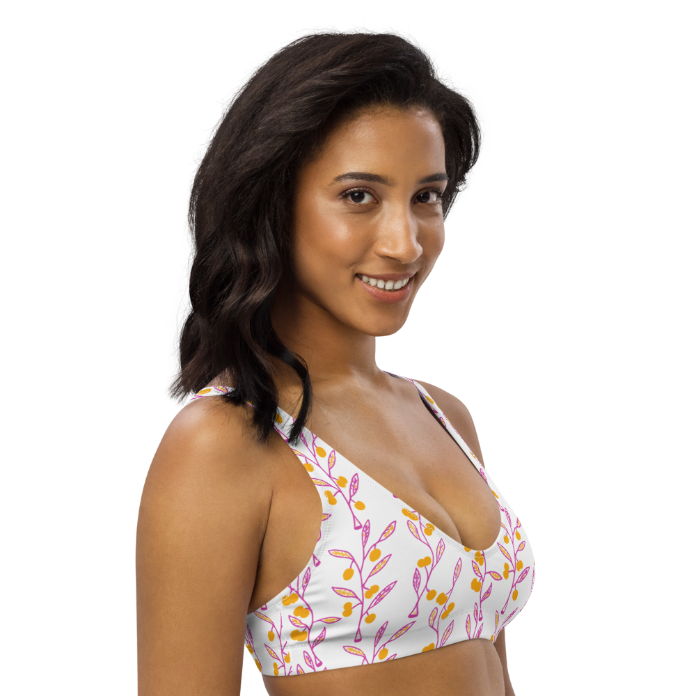 Wattle Tree Flower Bralette Bikini Top