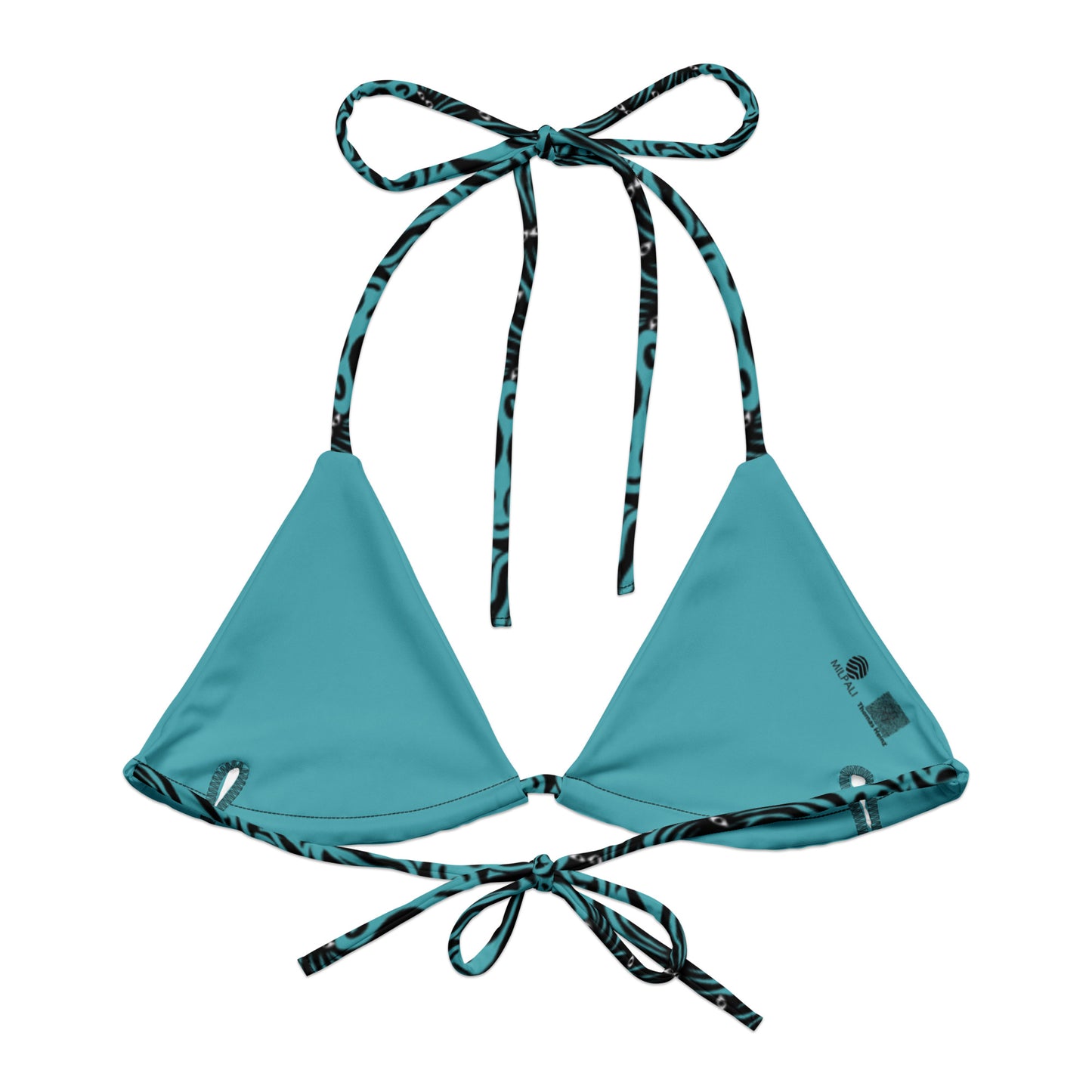 Underwater Groove Triangle Bikini Top