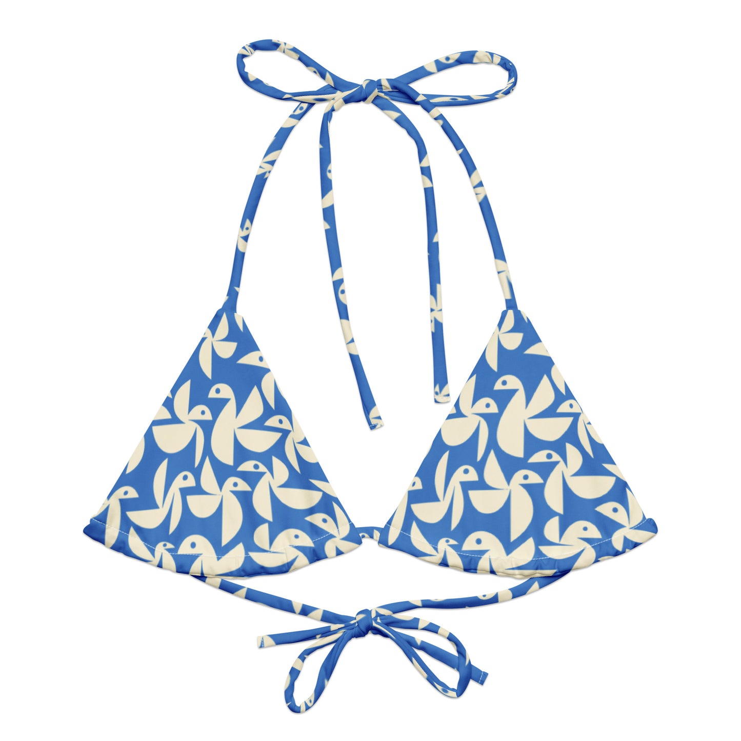 Birds Triangle Bikini Top