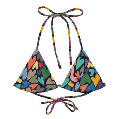 Heart Chase Triangle Bikini Top - SALE