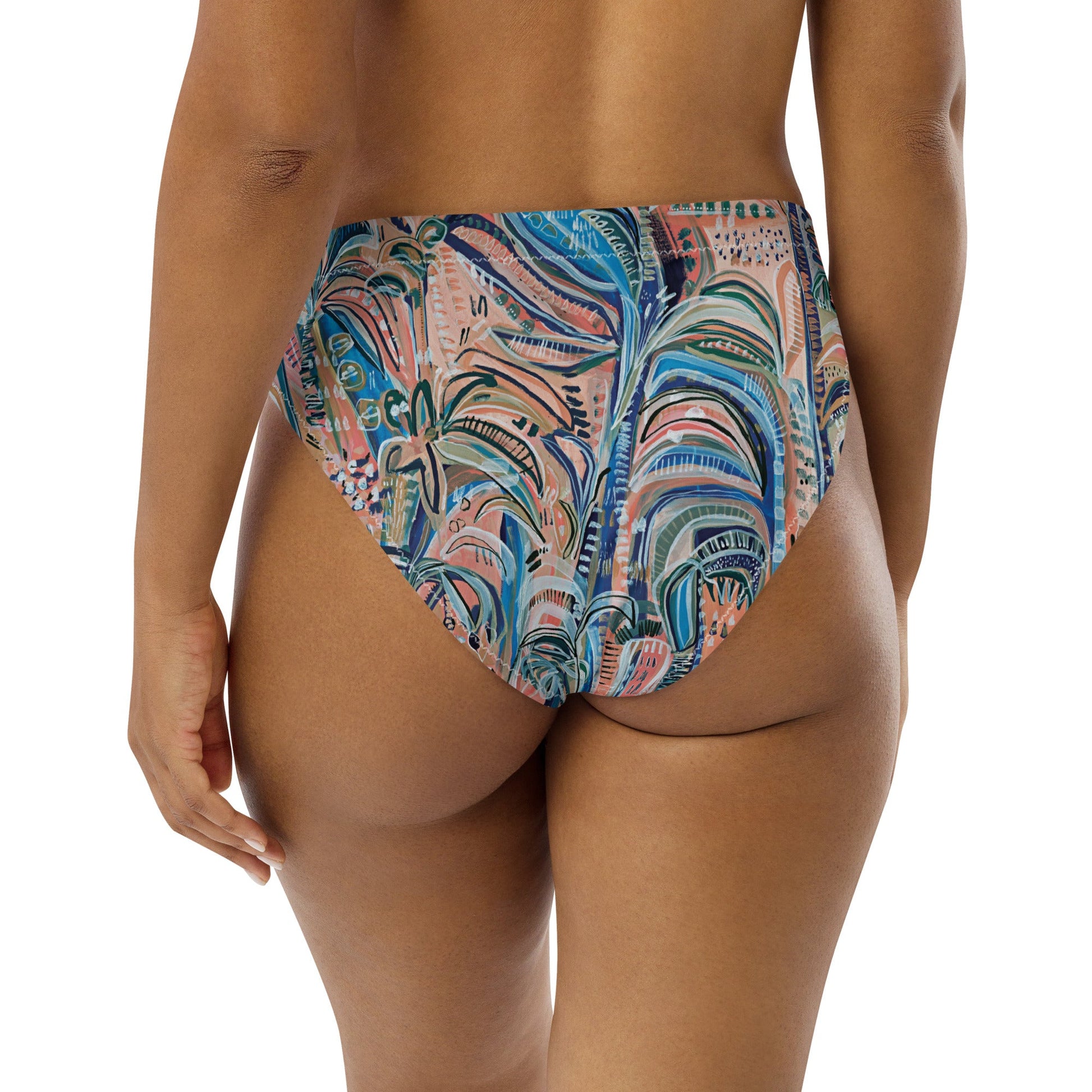 Beach Oasis high-waisted bikini bottom - sustainable bikini – Milpali