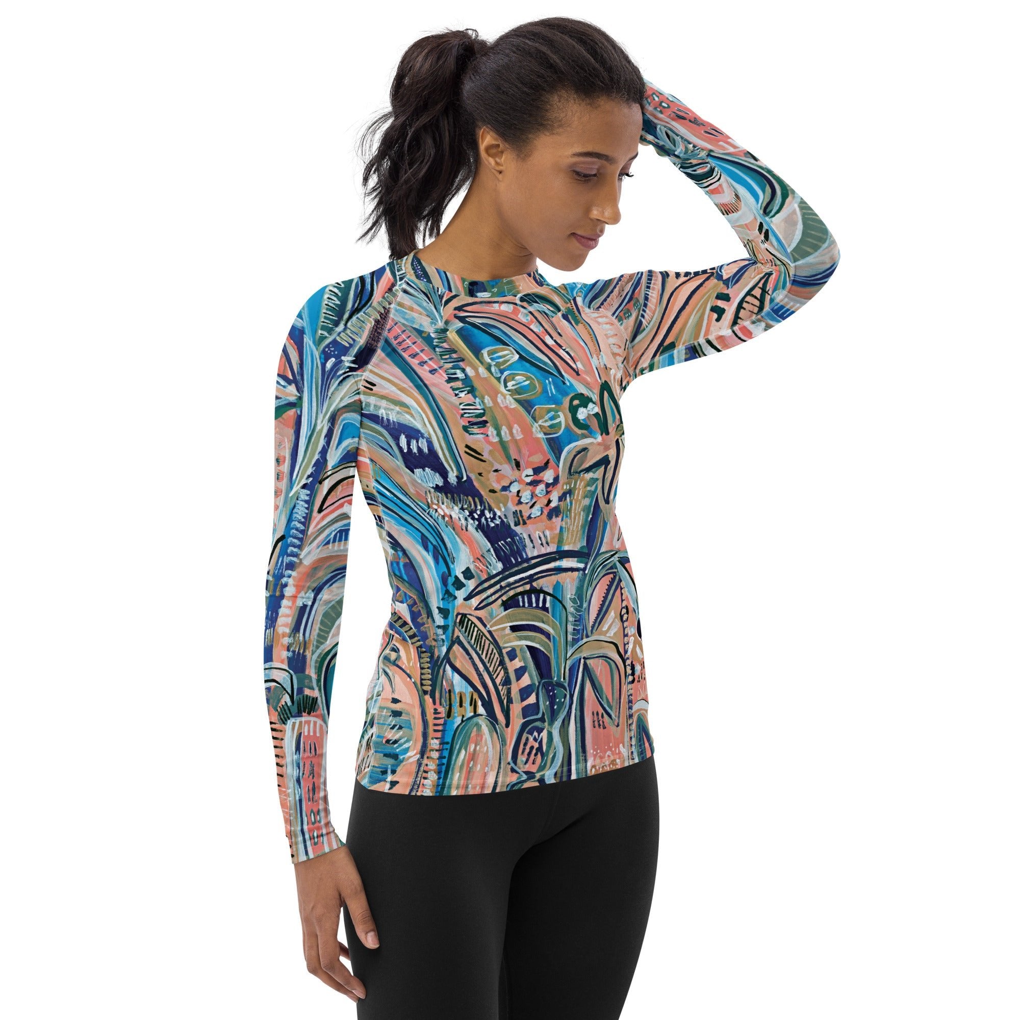 Beach Oasis Women's Rash Guard Rashguard for women – Milpali