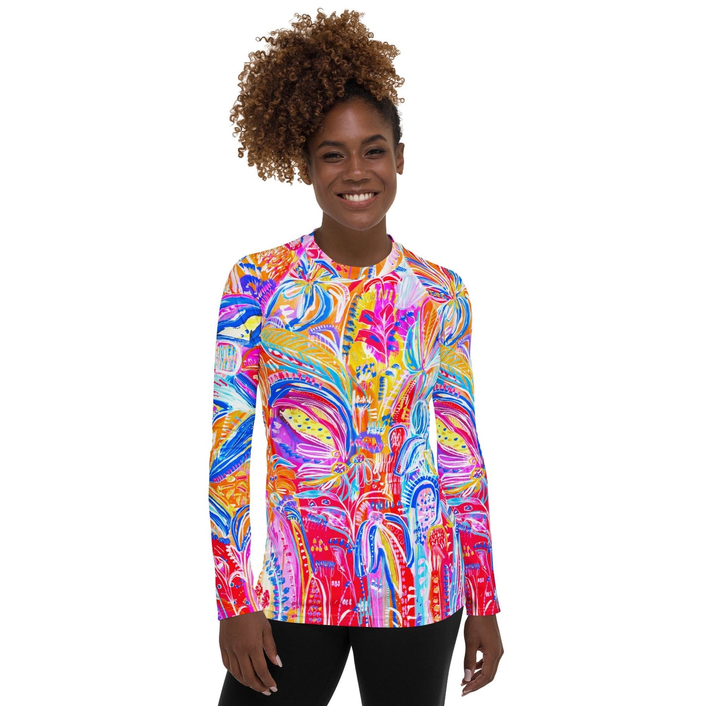 Floral Delight Women's Rash Guard - Milpali