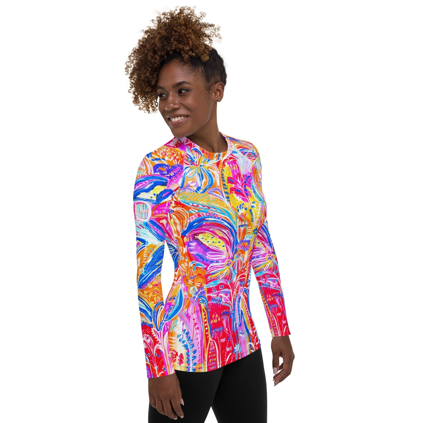 Floral Delight Women's Rash Guard - Milpali